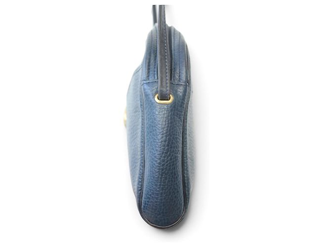 Christian Dior Borsa a Tracolla in Pelle Blu Navy - vista 5