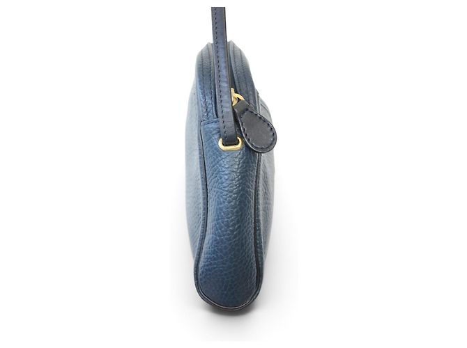 Christian Dior Borsa a Tracolla in Pelle Blu Navy - vista 6