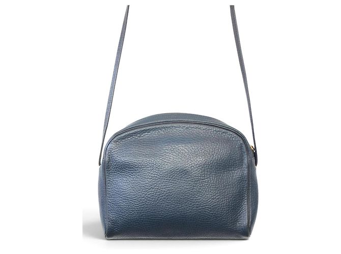 Christian Dior Borsa a Tracolla in Pelle Blu Navy - vista 7