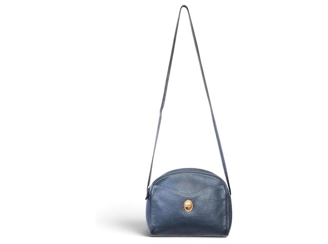 Christian Dior Borsa a Tracolla in Pelle Blu Navy - vista 8