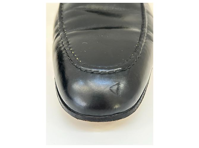 Mocassini Gucci in pelle nera con fibbia Double G - vista 8