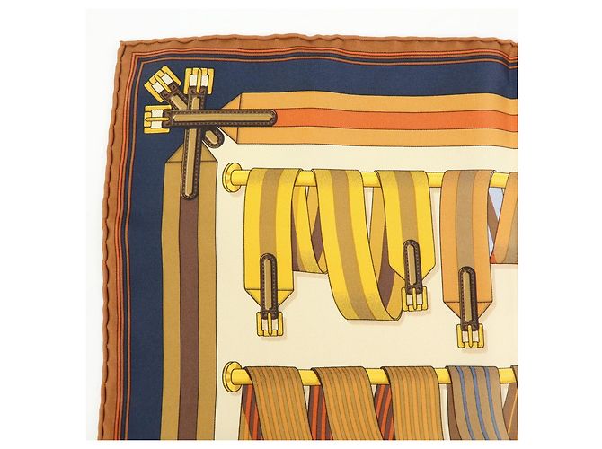 Hermès Carré 42 Sciarpa in Seta Multicolore - vista 3