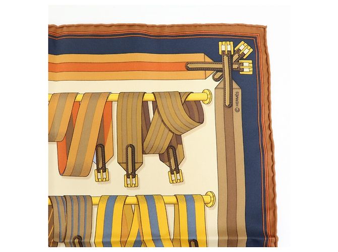 Hermès Carré 42 Sciarpa in Seta Multicolore - vista 4