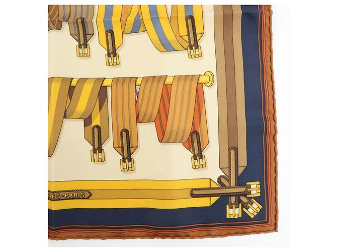 Hermès Carré 42 Sciarpa in Seta Multicolore - vista 6