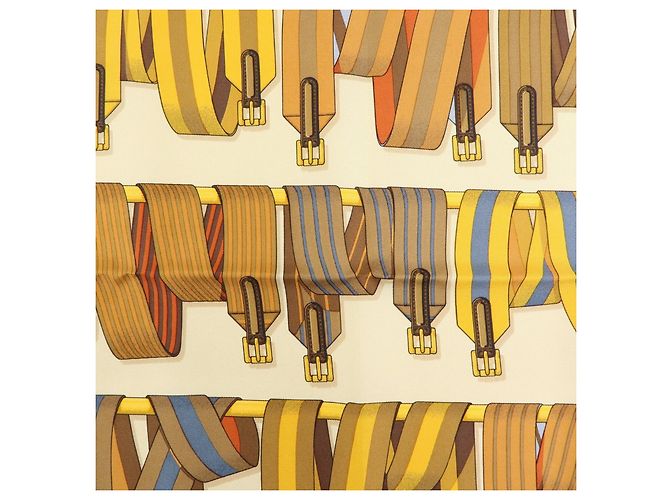 Hermès Carré 42 Sciarpa in Seta Multicolore - vista 7