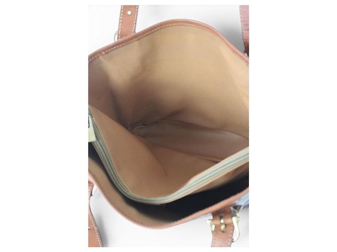 Céline Celine Borsa Cabas Macadam Monogramma Pelle Marrone - vista 11