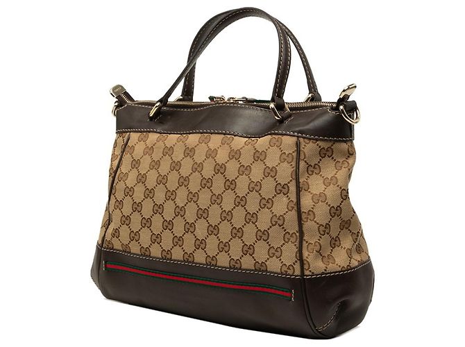 Borsa Gucci GG Canvas Mayfair - vista 2