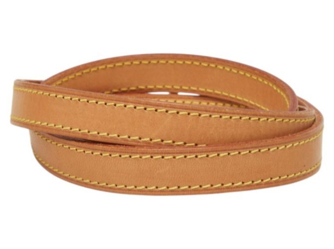 Tracolla Louis Vuitton marrone e oro - vista 3
