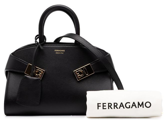 Borsa Salvatore Ferragamo Gancini Hug Bag XS - vista 7