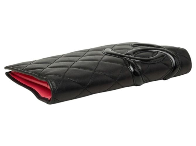 Cartera bi-fold Chanel Cambon Line de piel negra - vista 5