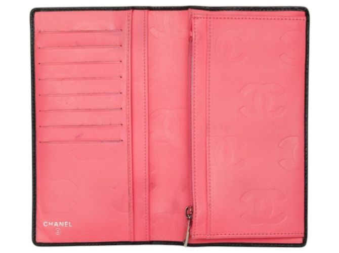 Cartera bi-fold Chanel Cambon Line de piel negra - vista 6