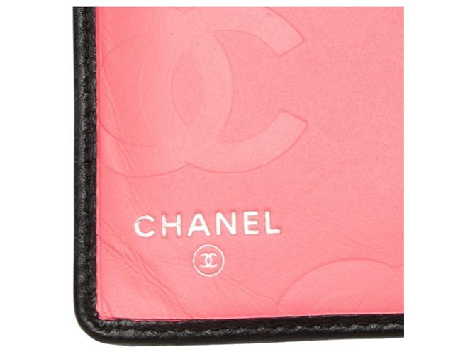 Cartera bi-fold Chanel Cambon Line de piel negra - vista 7
