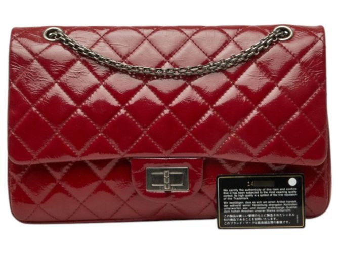 Chanel Matelassé Double Flap Vintage Schultertasche mit Kette - Ansicht 13