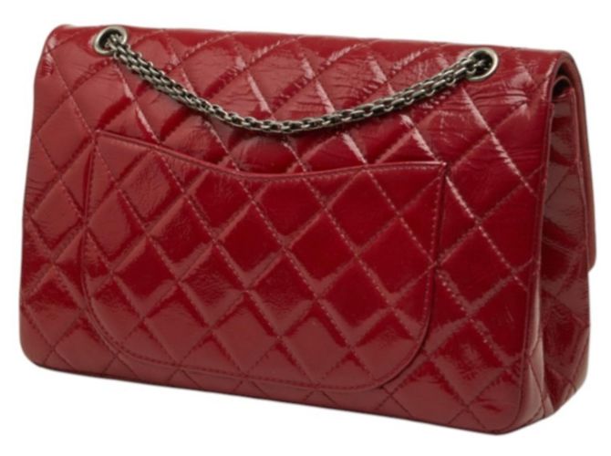 Chanel Matelassé Double Flap Vintage Schultertasche mit Kette - Ansicht 2
