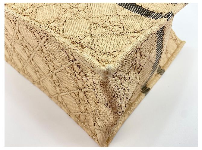 Christian Dior Book Cannage de rafia bordada Large - vista 7