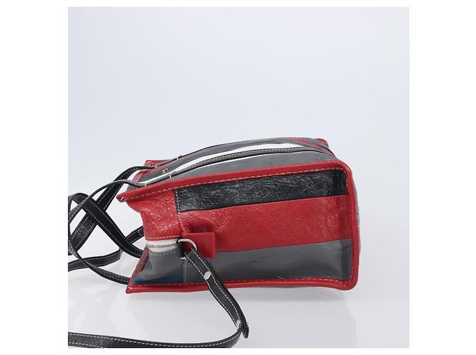 Balenciaga Bazar Striped Leather Medium - Ansicht 4