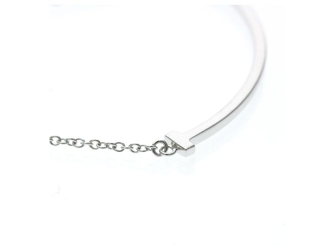 Pendente Tiffany & Co. T Smile Oro Bianco 18K Small - vista 6