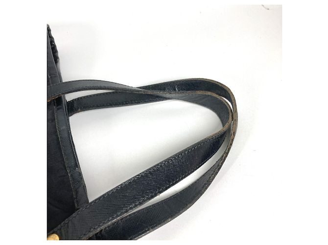 Borsa Prada in pelle nera e nylon - vista 10