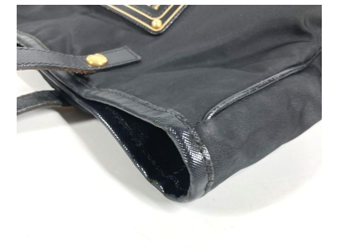 Borsa Prada in pelle nera e nylon - vista 12
