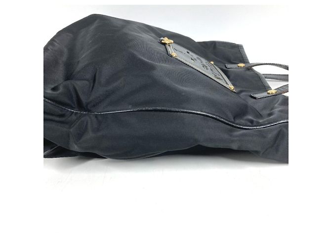 Borsa Prada in pelle nera e nylon - vista 9