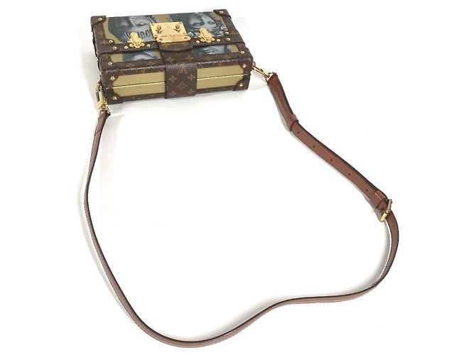Borsa Louis Vuitton Fornasetti Monogram Petite Malle - vista 10