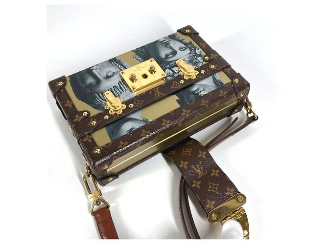 Borsa Louis Vuitton Fornasetti Monogram Petite Malle - vista 13