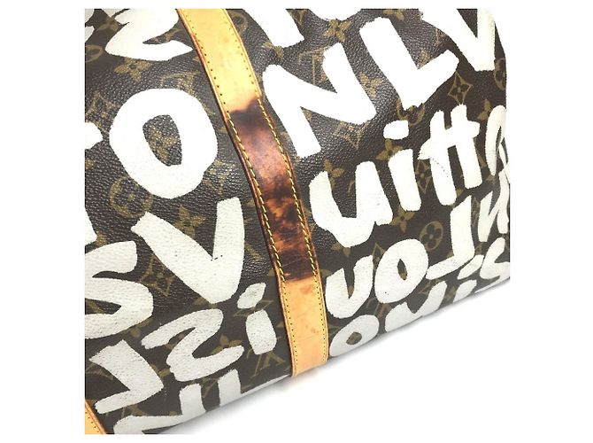 Borsa Boston Louis Vuitton Monogram Graffiti Keepall 50 - vista 10