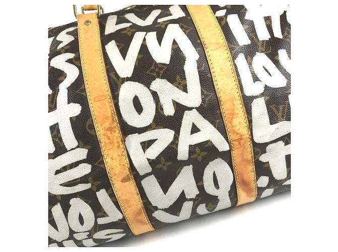 Borsa Boston Louis Vuitton Monogram Graffiti Keepall 50 - vista 11