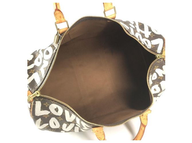 Borsa Boston Louis Vuitton Monogram Graffiti Keepall 50 - vista 12