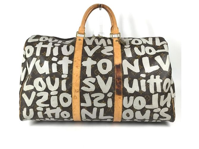 Borsa Boston Louis Vuitton Monogram Graffiti Keepall 50 - vista 2