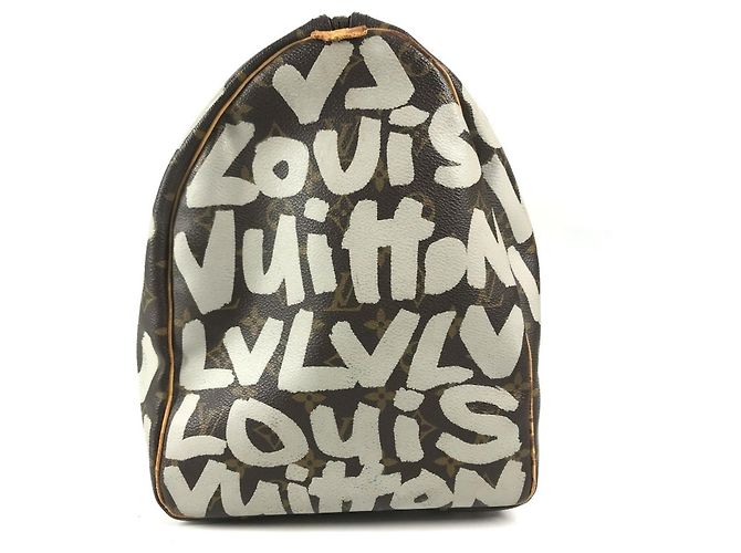 Borsa Boston Louis Vuitton Monogram Graffiti Keepall 50 - vista 3