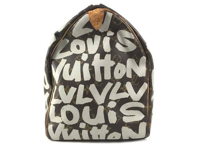 Borsa Boston Louis Vuitton Monogram Graffiti Keepall 50 - vista 4