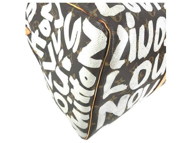Borsa Boston Louis Vuitton Monogram Graffiti Keepall 50 - vista 7