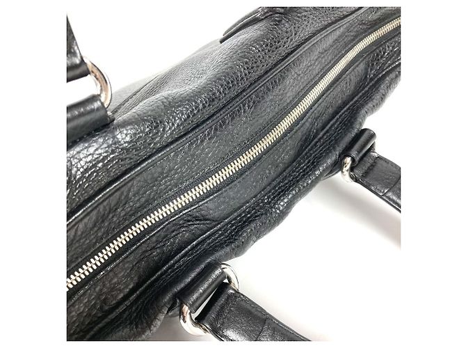 Borsa porta documenti Gucci in pelle nera - Modello 322057 - vista 10