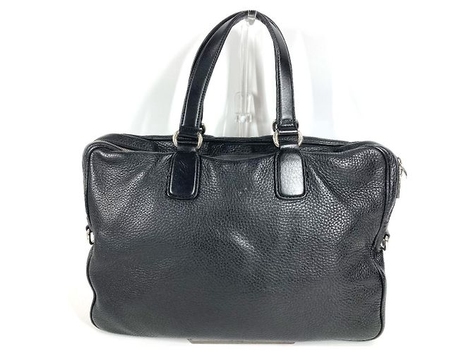 Borsa porta documenti Gucci in pelle nera - Modello 322057 - vista 2