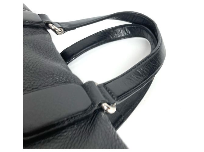 Borsa porta documenti Gucci in pelle nera - Modello 322057 - vista 8