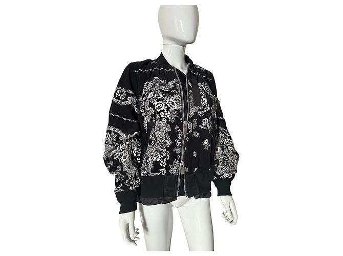 Chaqueta Bomber Sacai Estampado Paisley - vista 12