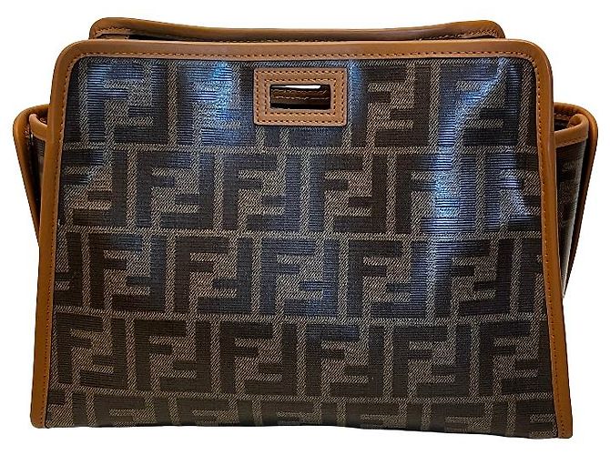 Fendi Peekaboo Defender Zucca Coated Canvas Small - vista 2