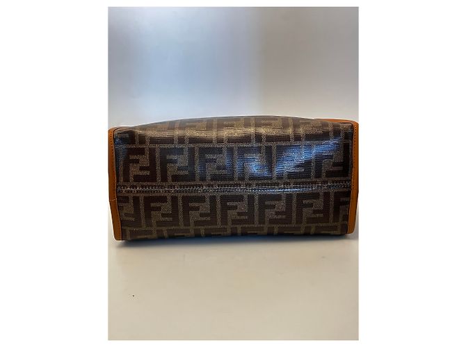 Fendi Peekaboo Defender Zucca Coated Canvas Small - vista 7