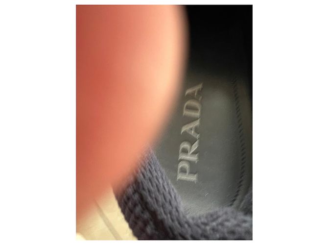 Sneakers Prada in tessuto blu navy - vista 9