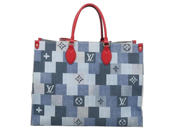 Louis Vuitton OnTheGo Damier and Monogram Patchwork Denim GM - Ansicht 2