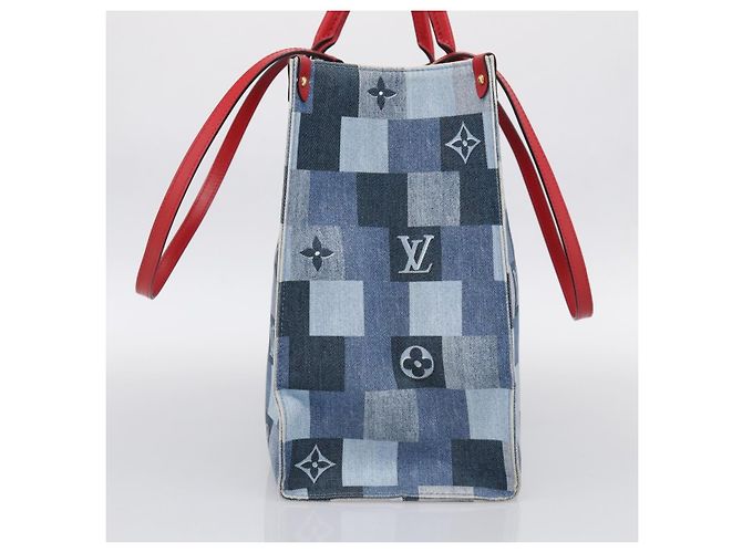 Louis Vuitton OnTheGo Damier and Monogram Patchwork Denim GM - Ansicht 3