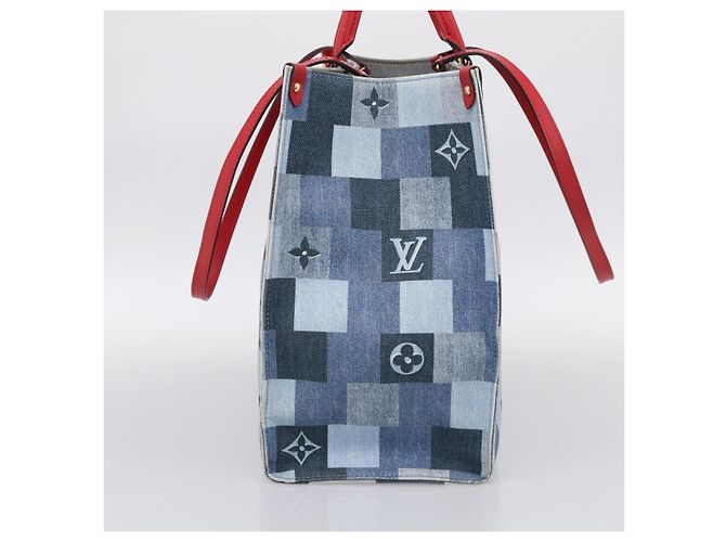 Louis Vuitton OnTheGo Damier and Monogram Patchwork Denim GM - Ansicht 4