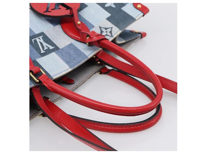 Louis Vuitton OnTheGo Damier and Monogram Patchwork Denim GM - Ansicht 7