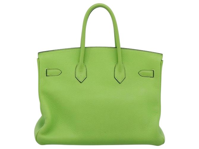 Hermès Hermes Birkin Green Clemence con Palladium Hardware 35 - vista 2