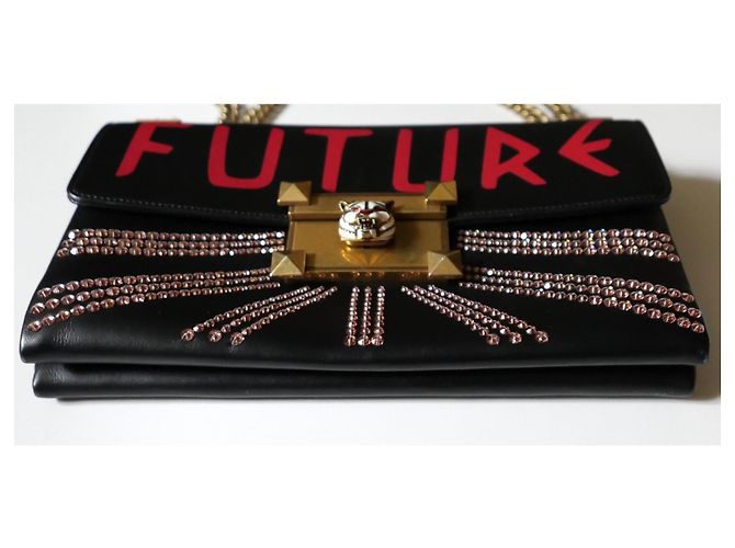 Gucci Borsa Future con chiusura a tigre e cristalli - vista 7