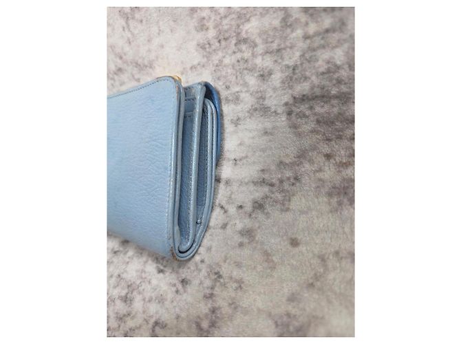 Miu Miu Madras Bicolor Leather Compact Wallet - view 11
