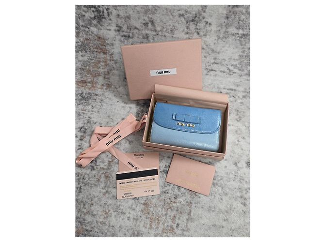 Miu Miu Madras Bicolor Leather Compact Wallet - view 2