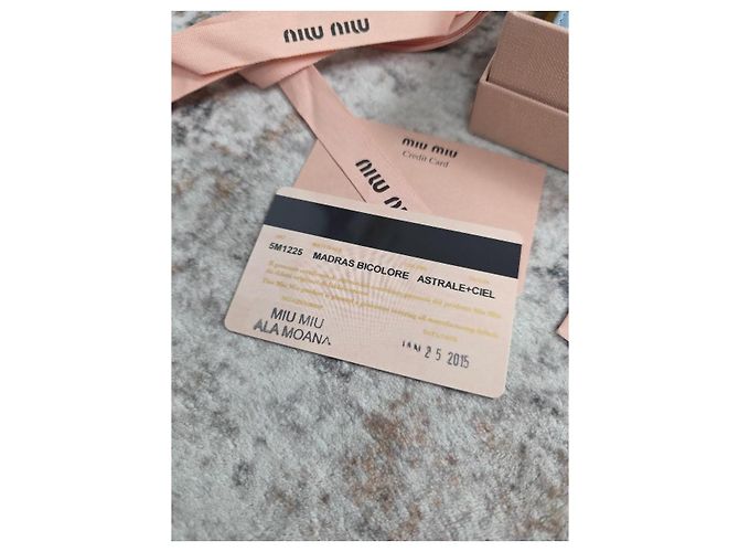 Miu Miu Madras Bicolor Leather Compact Wallet - view 3