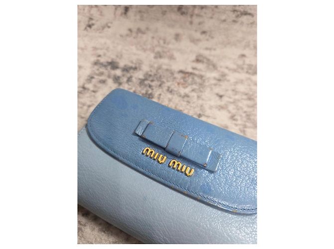 Miu Miu Madras Bicolor Leather Compact Wallet - view 4
